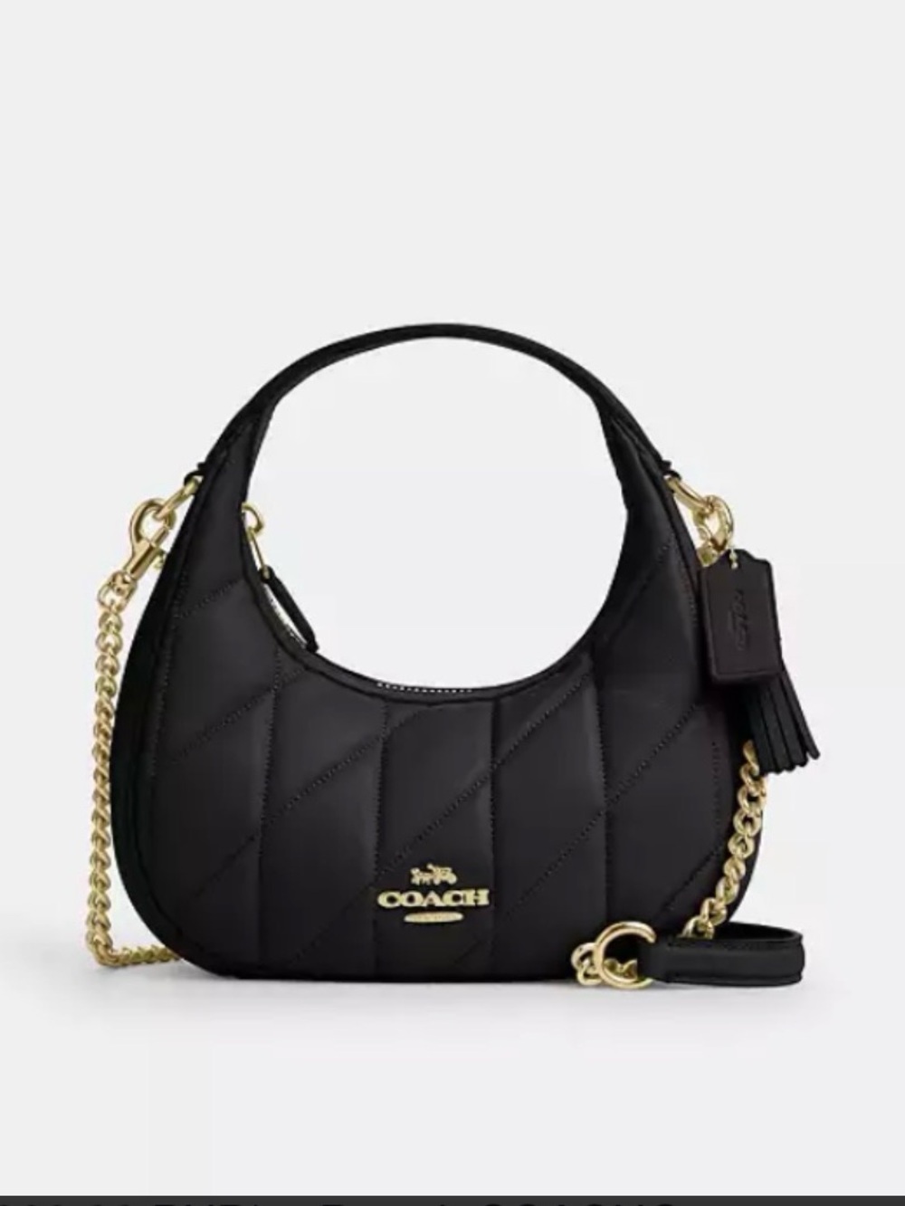 Carmen Mini Black Quilted Leather Crossbody Bag CH370 SOLD OUT